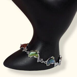 Jumping Fish Dyed Abalone Bracelet